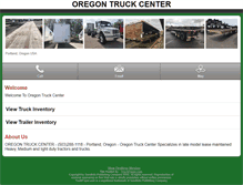 Tablet Screenshot of m.oregontruckcenterinc.com